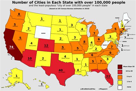 number of cities in the us
